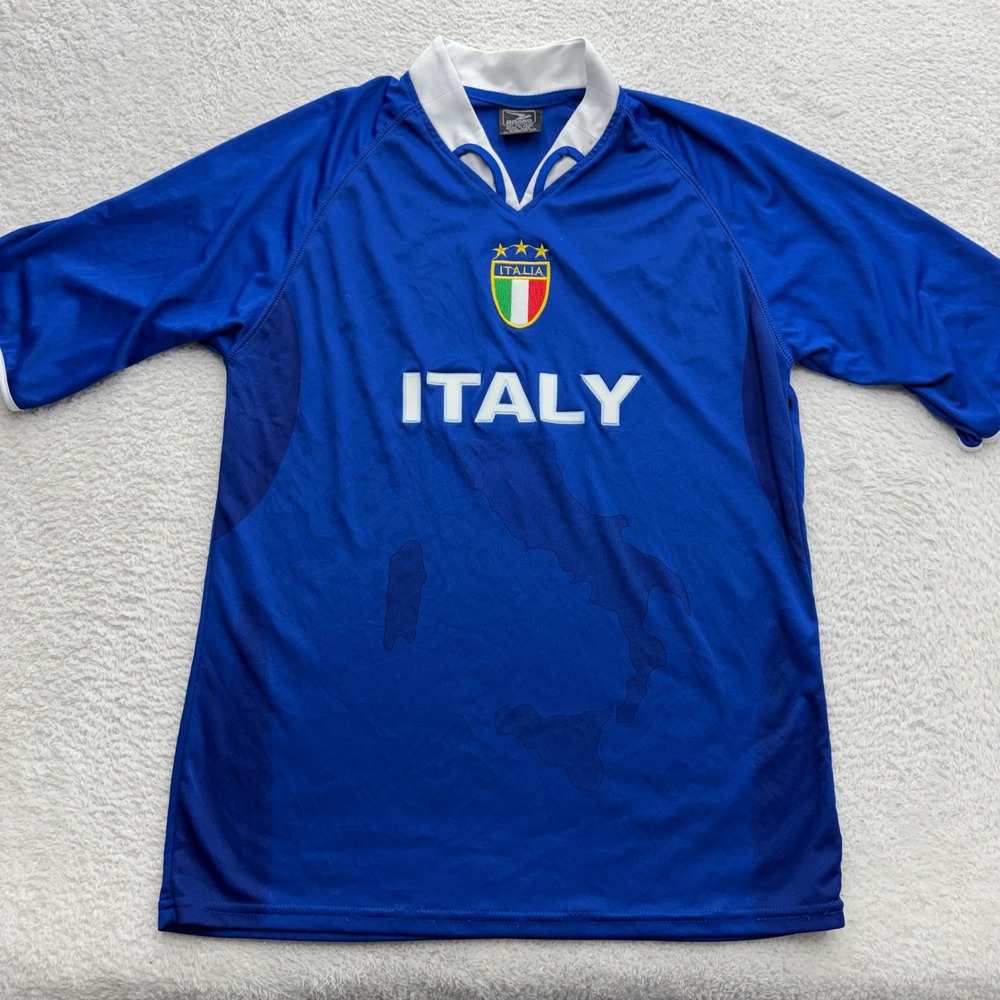 Drako Italia Soccer Jersey Mens One Size Blue White Italy National Team‎ 7892